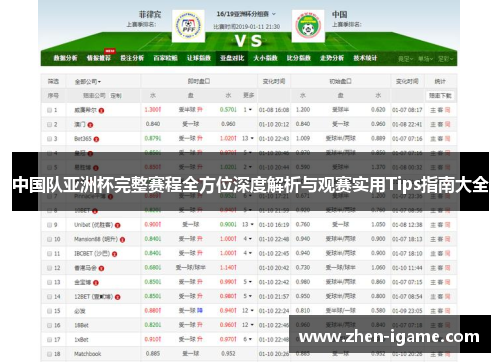 中国队亚洲杯完整赛程全方位深度解析与观赛实用Tips指南大全
